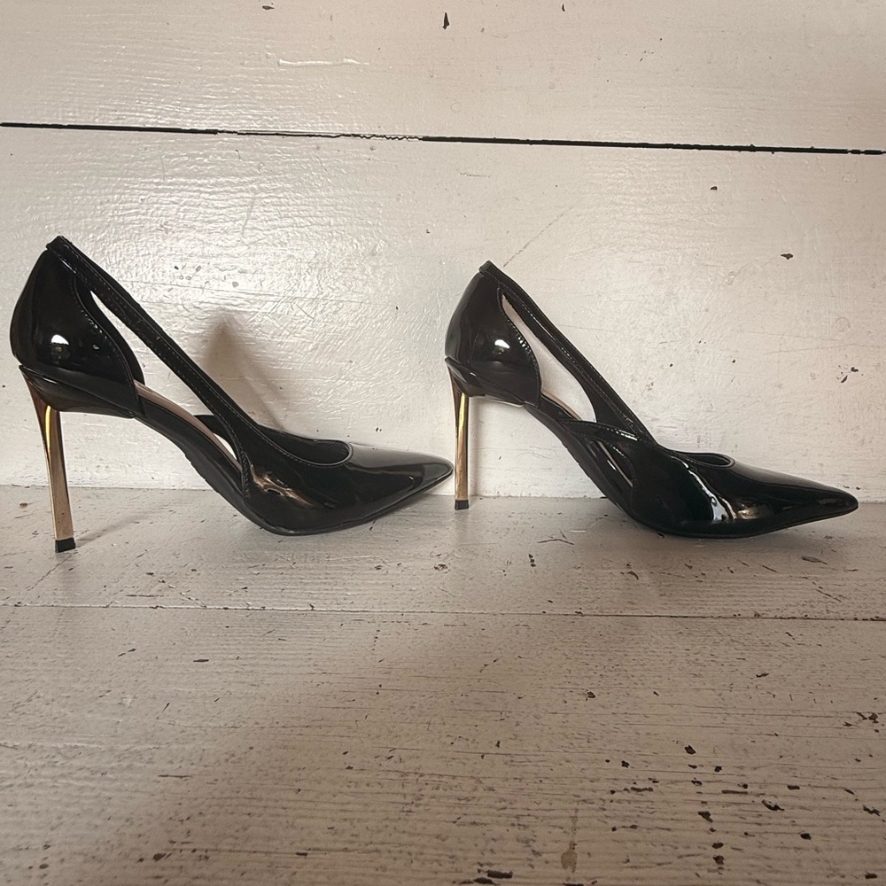 INC International Concepts Black Patent Heels